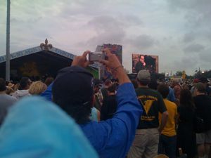 Elvis Costello and Allen Toussaint at JazzFest
